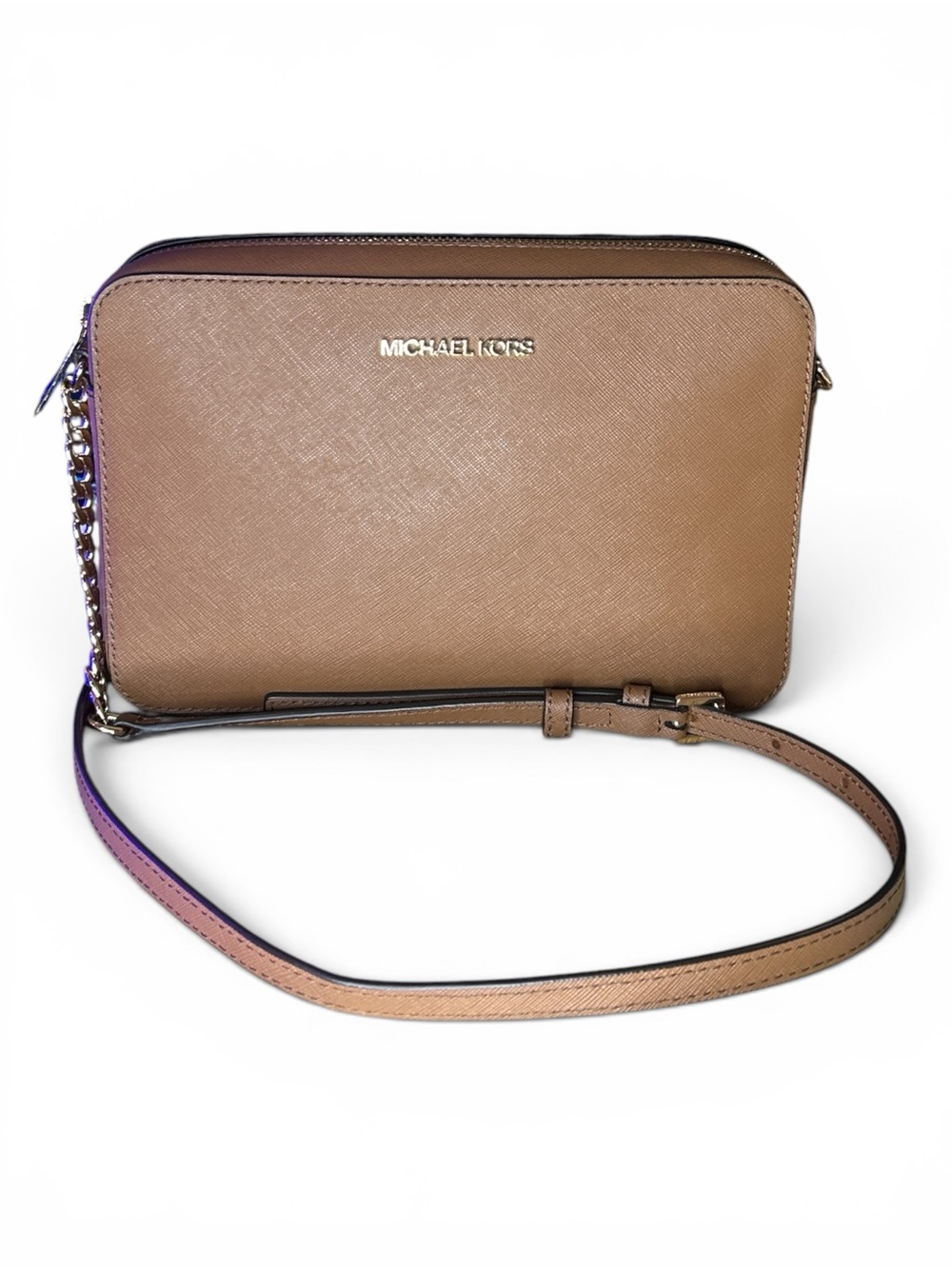 Michael Kors Jet Set leather Crossbody Bag. EUC